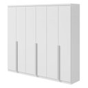 Ver imagem 4 de Conjunto de Guarda-Roupa Casal e Cômoda 6 Portas 12 Gavetas Alonzo e Toronto Branco