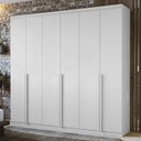 Ver imagem 2 de Conjunto de Guarda-Roupa Casal e Cômoda 6 Portas 12 Gavetas Alonzo e Toronto Branco