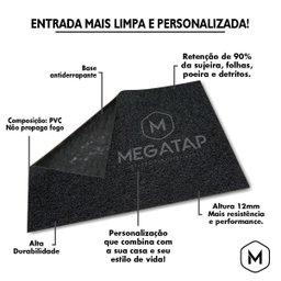 Tapete Capacho Salmo 60x40 Senhor Protegerá Biblia Religioso - 3