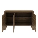 Ver imagem 3 de Balcão Buffet Aparador para Escritório 136cm com 3 Portas Me4147 Nogal