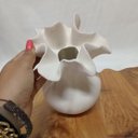 Ver imagem 3 de Vaso Decorativo Enfeite Home&Co Cerâmica 22x17x17cm Bege