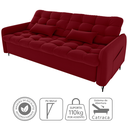 Ver imagem 6 de Sofa Cama 2 Lugares 200cm Pillar Veludo E404 Vermelho Milani Store