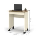 Ver imagem 2 de Mesa Escrivaninha Compact Not 0,70 Off White Freijó [f066]
