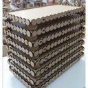 Ver imagem 2 de Bandeja Meia Perola Retangular De MDF Para uso Lavabo / Festas / Decorações / Petiscos - Kit com 10 