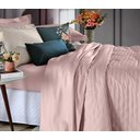 Ver imagem 4 de Jogo Cobre Leito Toque de Algodão 250 Fios King 280x260cm - Rosa Tule