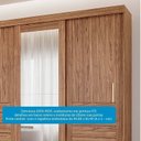 Ver imagem 6 de Guarda-Roupa Casal 235cm 3 Portas de Correr com Espelho e Pés 100% MDF Boston Espresso Móveis