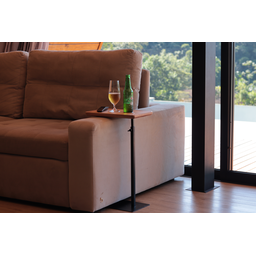 Mesa Lateral com Tampo de Madeira Regulável - 2