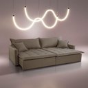 Ver imagem 1 de Sofá Cama Flora 02 Módulos de 90cm Br 15cm Meu Sofá Online B016 Veludo Marrom