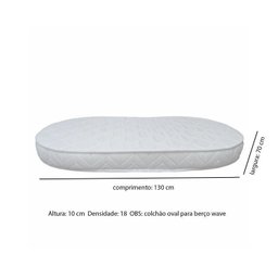 Berço Wave Evolutivo 3 em 1 com Colchão Fase 1 e Fase 2 e Cômoda  Mel com - 9