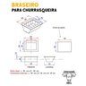 Kit de Churrasqueira Gourmet P em Inox 304 - 7