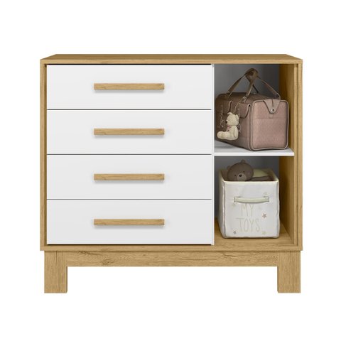 Cômoda Sapateira 4 Gavetas 1 Porta Q Charm Slim - ÉdeCasaMóveis                                                                                