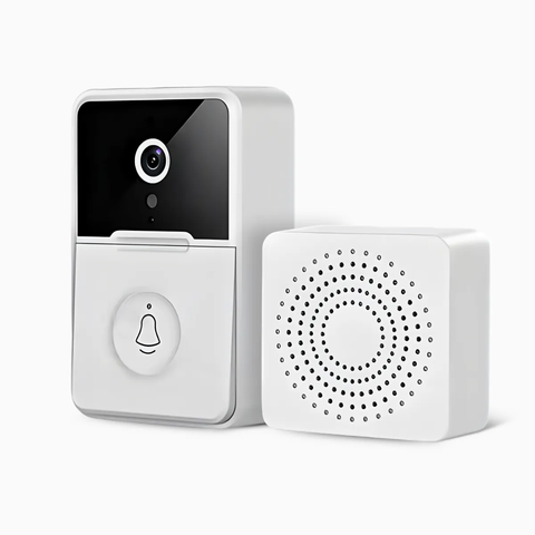 Campainha c/ Câmera Wifi S Fio Inteligente Interfone C Áudio