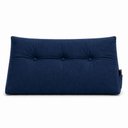 Ver imagem 1 de Almofada Decorativa Cabeceira Encosto Apoio de Lombar Solteiro Suede Azul Marinho - Monari Design