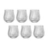 Jogo 6 Copos Cristal Whisky 350 Ml Linha Tulipa Optic - 1