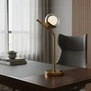 Ver imagem 2 de Abajur Luminaria de Mesa Moderno Michelle Inclinado Globo 10cm Decoração Casa Sala Quarto Escritório