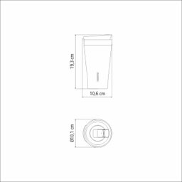 Copo Térmico Tramontina Exata em Aço Inox Preto com Tampa 550 ml - 6