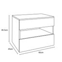 Ver imagem 3 de Conjunto Gabinete para Banheiro Bali Preto Fosco/naturalle - Bechara