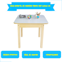 Ver imagem 4 de Mesa Infantil de Madeira: Quadrada - 60x60cm
