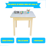 Mesa Infantil de Madeira: Quadrada - 60x60cm - 4