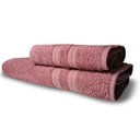 Ver imagem 1 de Jogo 2 Toalhas Itália Soft 1 Banho 1 Rosto Grossa 100% Algodão 430g-m² - Rosê Rosê