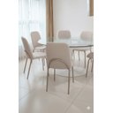 Ver imagem 1 de Conjunto 4 Cadeiras Jantar Dubai Dara Aço Nobre