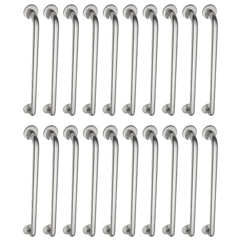 Alça de Apoio Barra Inox Kit 20 Unidades 70cm Segurança Idoso Deficiente Cadeirante Box Banheiro Cor