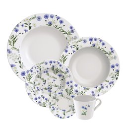 Aparelho de Jantar de Porcelana 20 Peças Ana Alice Tramontina Ana Alice 20 Peças - 1