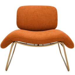 Cadeira Poltrona Calm Sala Consultório Bouclé Zahav: Terra Cota - 2