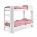 Ver imagem 3 de Quarto Infantil/Juvenil com Beliche 100% MDF Flórida e Guarda Roupa 6 Portas 4 Gavetas Flórida Branc