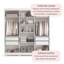 Ver mais imagens de Quarto Infantil/Juvenil com Beliche 100% MDF Flórida e Guarda Roupa 6 Portas 4 Gavetas Flórida Branc