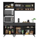 Ver imagem 6 de Armário de Cozinha Compacta 182cm Veneza Multimóveis V3695 Preto
