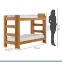 Ver imagem 4 de Quarto Infantil/juvenil com Beliche Flórida e Guarda Roupa 6 Portas 4 Gavetas Flórida 100% Mdf
