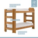Ver mais imagens de Quarto Infantil/juvenil com Beliche Flórida e Guarda Roupa 6 Portas 4 Gavetas Flórida 100% Mdf