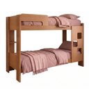 Ver imagem 2 de Quarto Infantil/Juvenil com Beliche Vegas e Guarda Roupa 6 Portas 4 Gavetas Flórida 100% MDF Marrom/