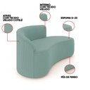 Ver imagem 3 de Sofá 2 Lugares Orgânico 140cm Morgan Veludo/cotelê D03 - D’Rossi