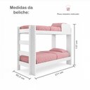 Ver imagem 5 de Quarto Infantil/Juvenil com Beliche Flórida e Guarda Roupa 4 Portas 3 Gavetas Flórida 100% MDF Branc