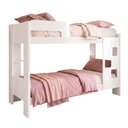 Ver imagem 2 de Quarto Infantil/Juvenil com Beliche Vegas e Guarda Roupa 4 Portas 3 Gavetas Flórida 100% MDF Branco