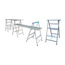 Ver imagem 4 de Kit 2 Cavaletes Reforçados Dobráveis 125x80cm Zincado Nv325