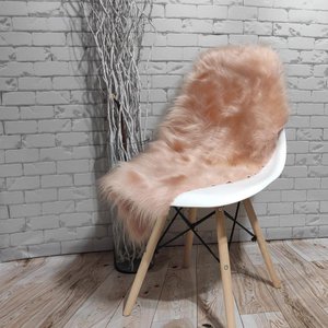 Manta Xale de Pelúcia Pelo Alto Rosa Pó Para Sofá/Cadeira Decoração Youtubers 1,00x80cm