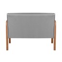 Ver imagem 4 de Namoradeira Anita Sofá 2 Lugares Moderna Braço Madeira