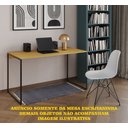 Ver imagem 2 de Escrivaninha Industrial Grécia 120x53 Ferro Preto Tampo Canela