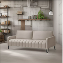 Ver imagem 5 de Sofá Living 2,20mt - Elegância - Tecido Veludo - Pé de Ferro:azul