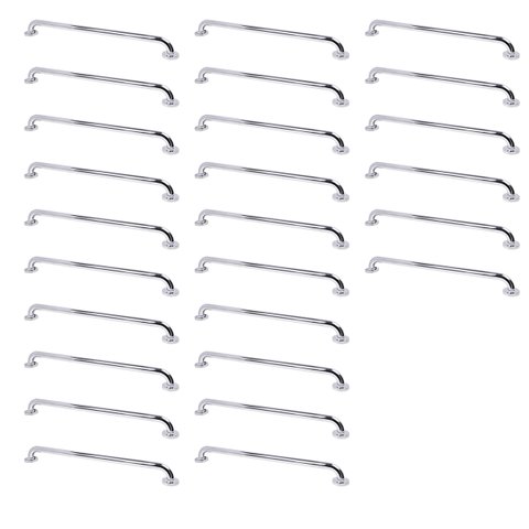 Alça de Apoio 80cm Barra Inox Kit 26 Unidades Cadeirante Idoso Banheiro Box Corrimao Acessibilidade 