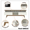 Ver imagem 3 de Rack com Painel Ripado para Tv até 70 Polegadas 2 Gavetas Grécia 180cm