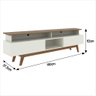 Rack com Painel Ripado para Tv até 70 Polegadas 2 Gavetas Grécia 180cm - 5