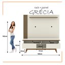 Ver imagem 2 de Rack com Painel Ripado para Tv até 70 Polegadas 2 Gavetas Grécia 180cm