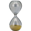 Ver imagem 1 de Ampulheta 14x6x6cm Vidro Cinza Areia Amarela