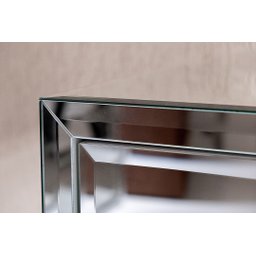 Mesa de Cabeceira Espelhada com Bisotê - Tamanho Regular - Mobília Express - 2