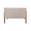 Ver imagem 4 de Namoradeira Anita Sofá 2 Lugares Moderna Braço Madeira