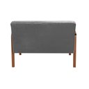 Ver imagem 4 de Namoradeira Anita Sofá 2 Lugares Moderna Braço Madeira